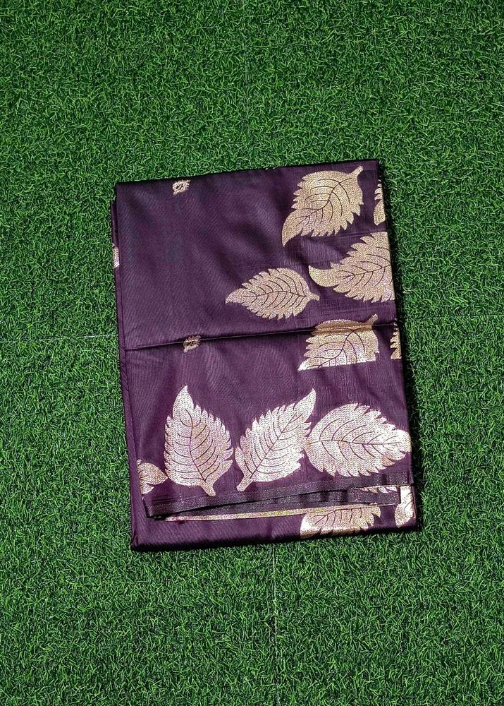 Open Border Saree - Spiced Plum (50/600 Silk)