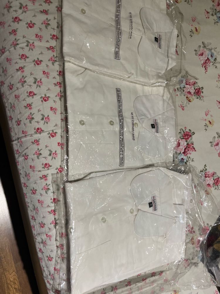 White New Formal Shirt  -3 Shirts