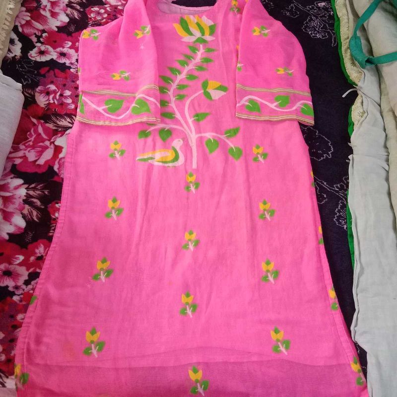 jamdhani kurta and dupatta