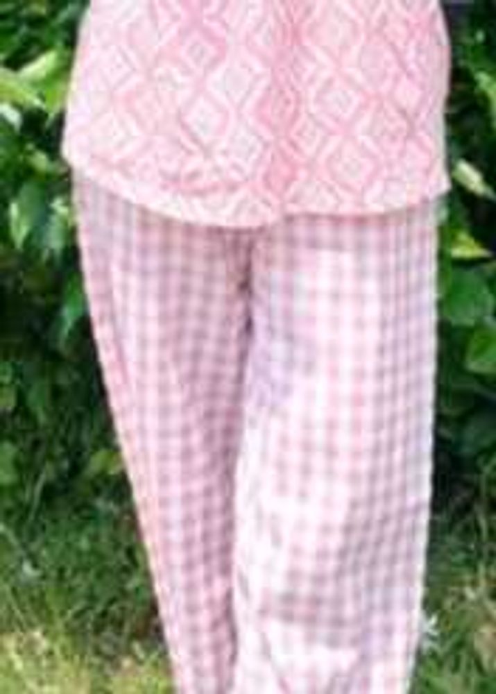 Pink Gingham Pajama Set