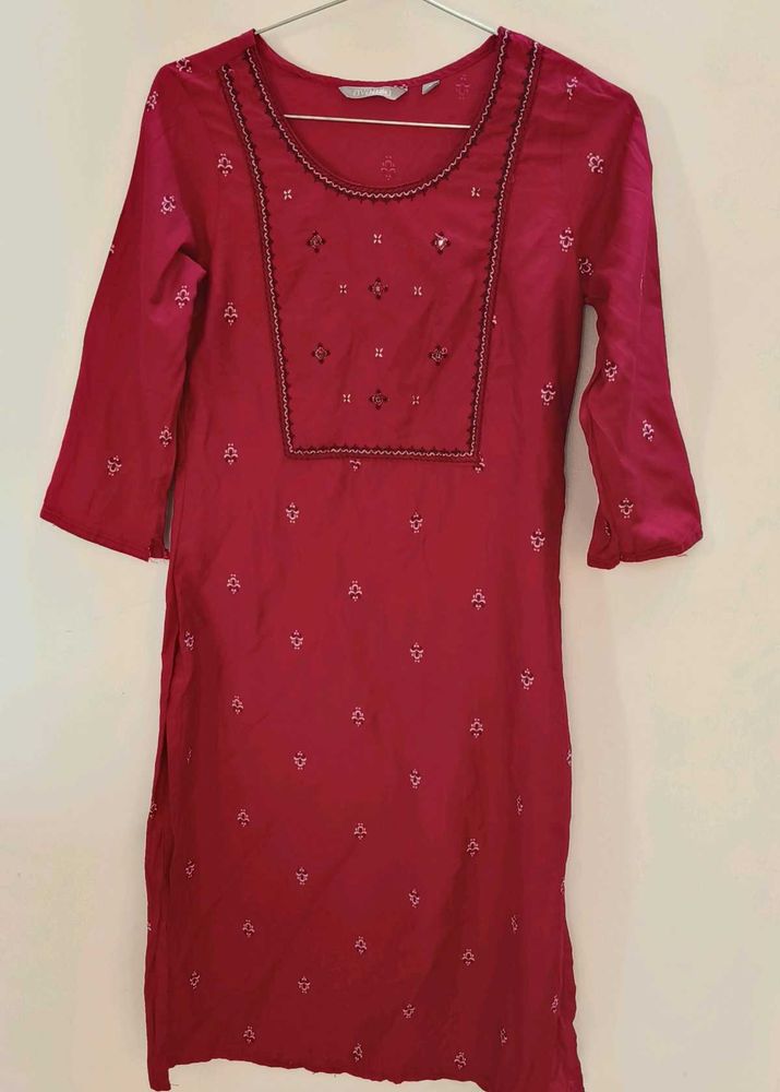 Elegant Rani Pink Kurta