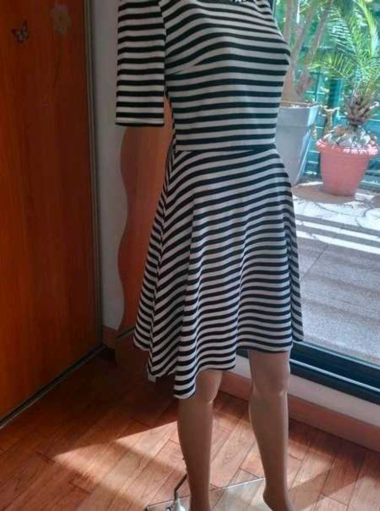 Spao brand Striped Skater Dress
