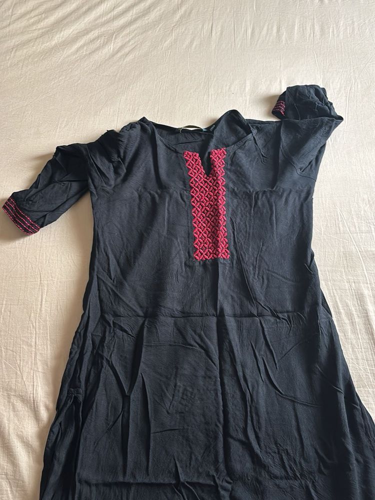 Elegant Black Kurta