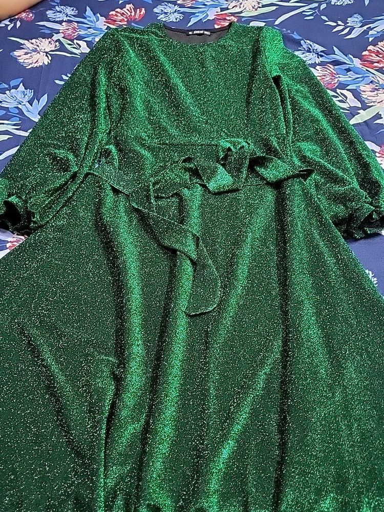 Shimmer Green  Dress