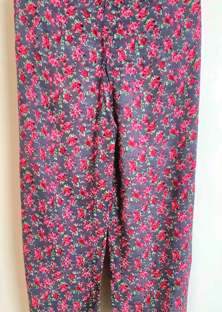 Floral Print Casual Palazzo