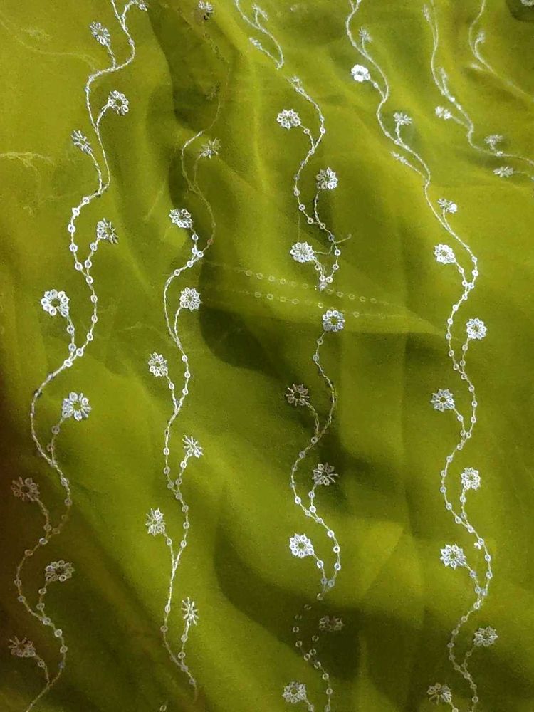 Green Sequence Saree