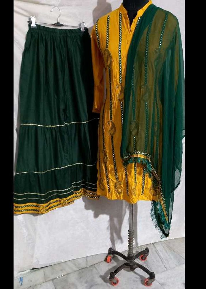 Party Wear Embroidered Sharara Suite