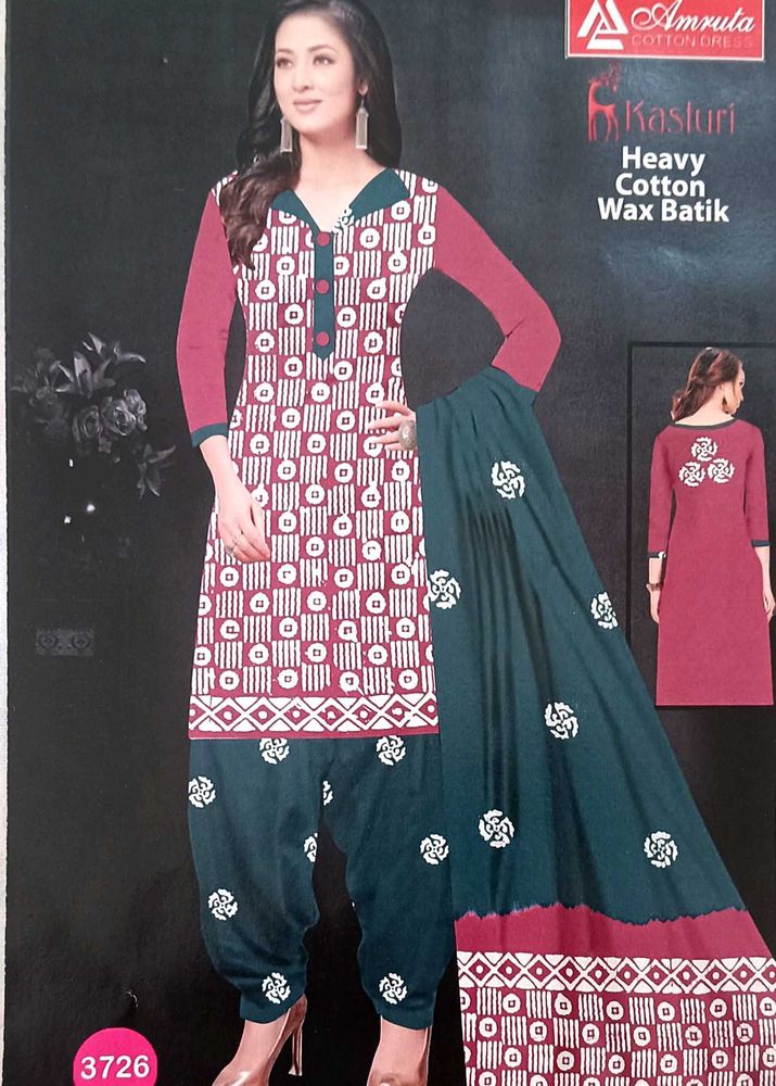 Heavy Cotton Wax Batik Suit, Stechies Dress
