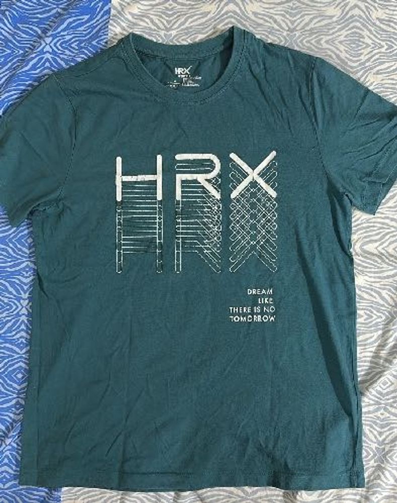 HRX Green Graphic T-Shirt