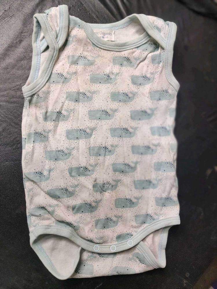 Cute Whale Print Bodysuit