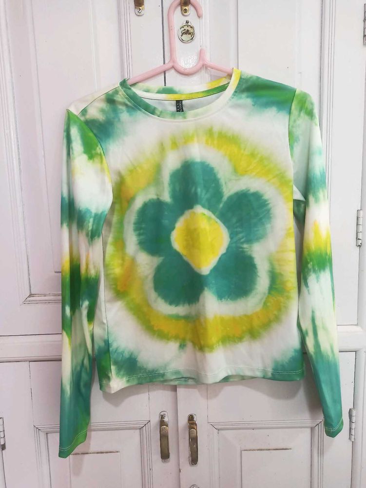 Tie-Dye Long Sleeve Top