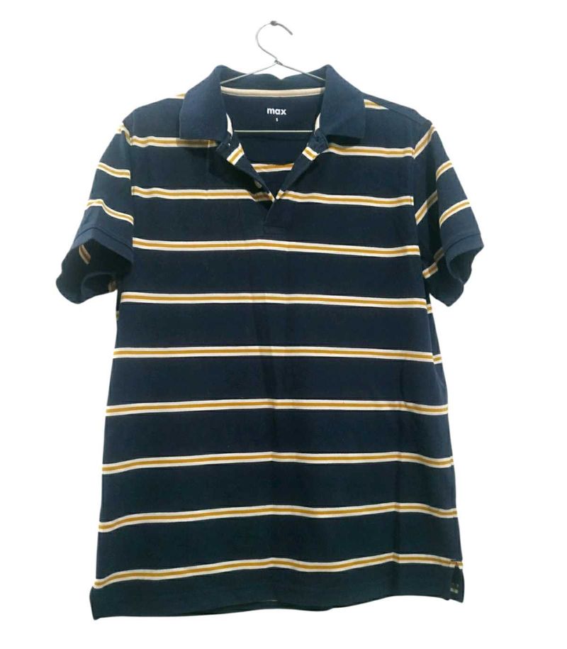 Striped Polo T-shirt For Men