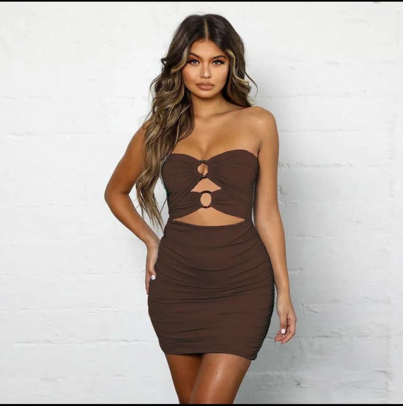 Bustier Tube Cut Micro Mini Dress