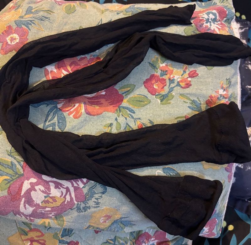 Black stockings and socks