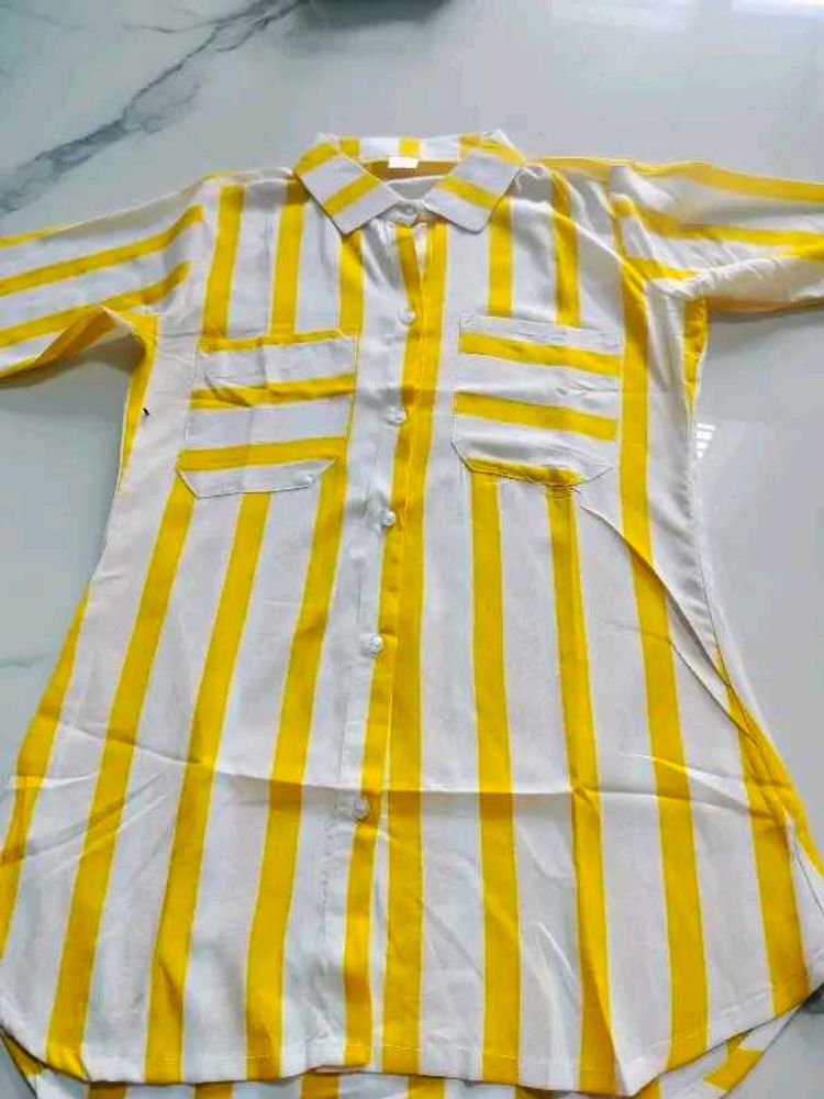 Striped Button-Down Shirt