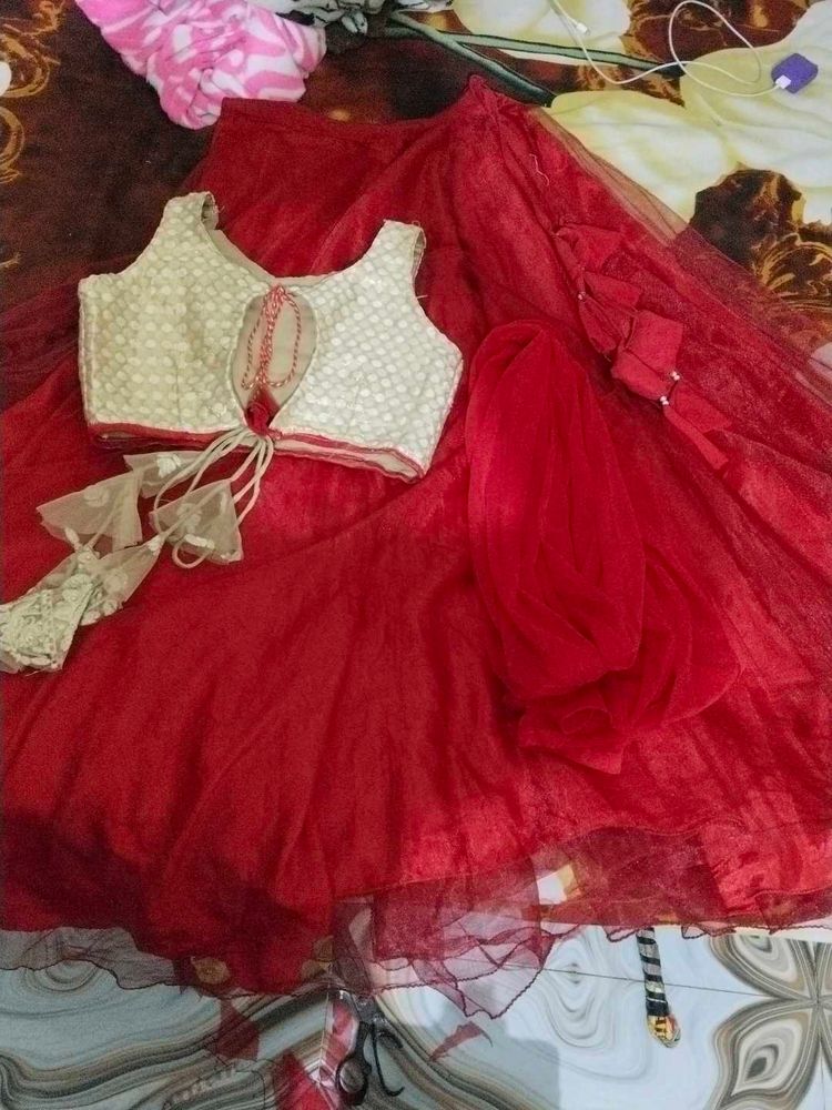Red Lehenga Choli Set