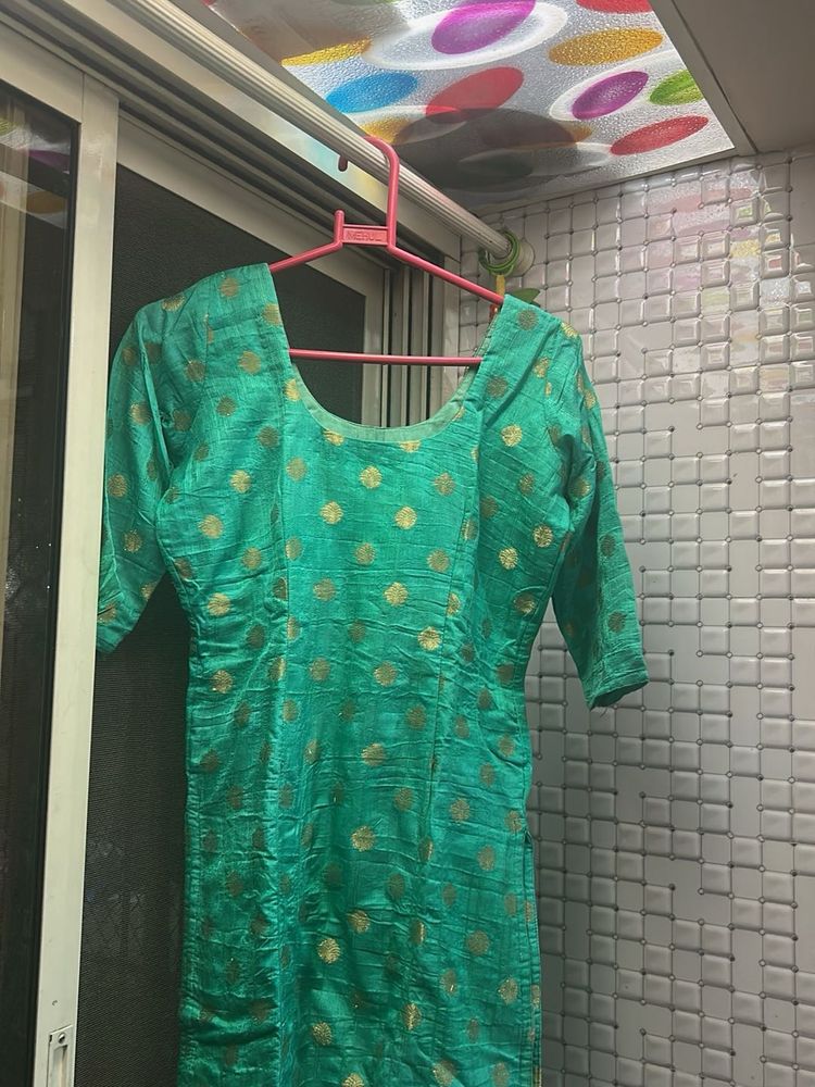 Green &amp; Gold Kurta