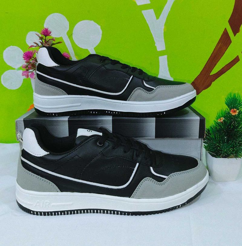 Stylish Black &amp; Grey Sneakers