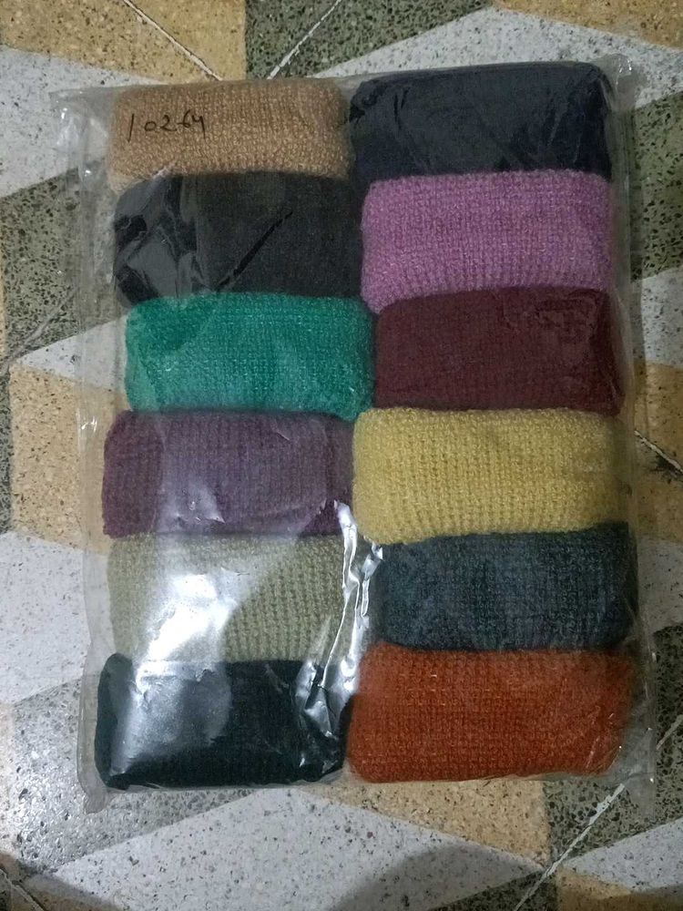 Colorful Hair Bands 12 pis