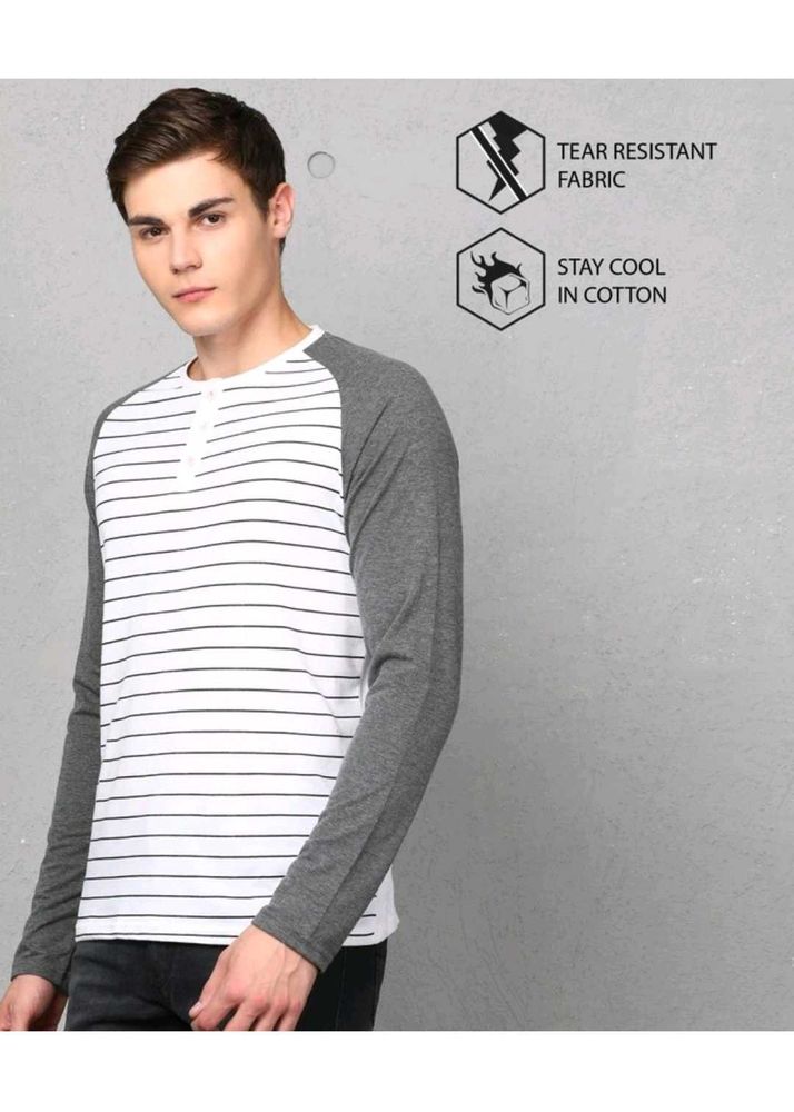 Long Sleeve Henley Shirt (Size S)
