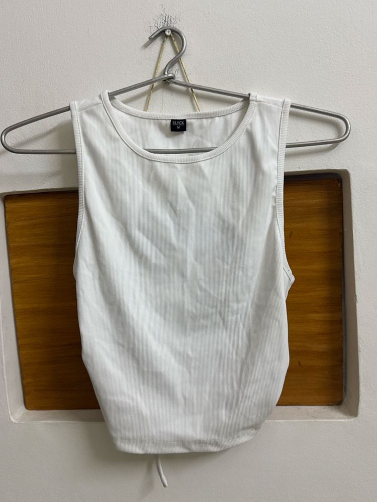 White Sleeveless Top