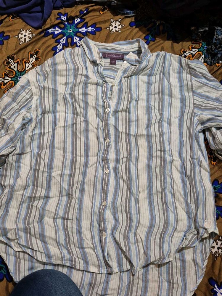 Striped Casual Oversize T Shirt