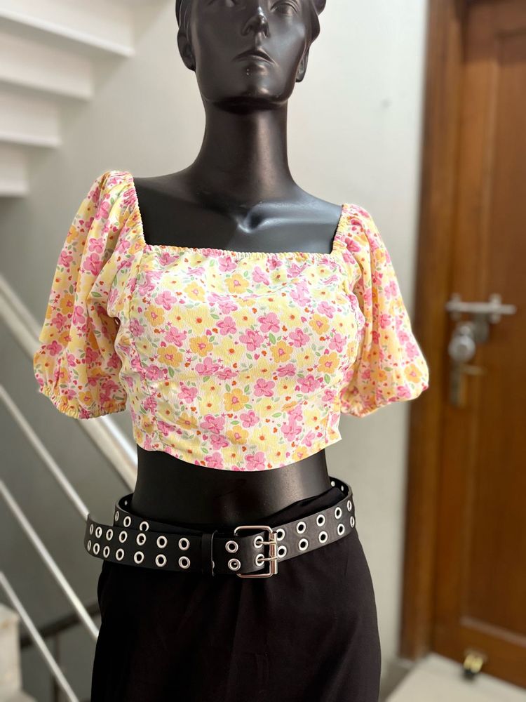 Floral Crop Top