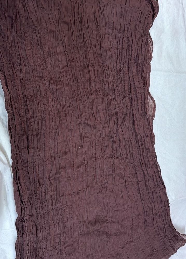 Brand new chocolate brown Dupatta