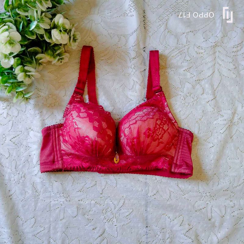 Rose Pink Padded Bra
