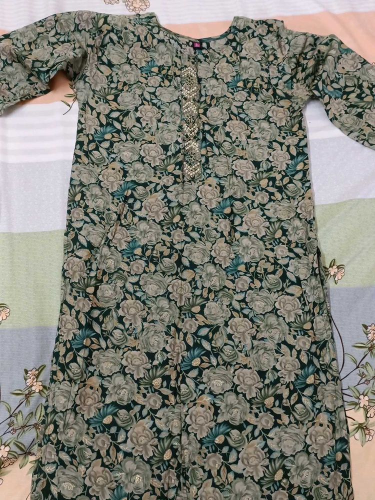 Floral Print Kurta