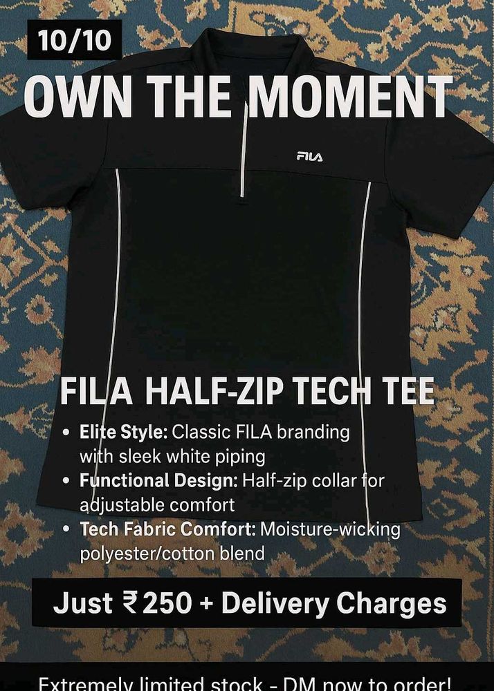 FILA Half-Zip Tech Tee