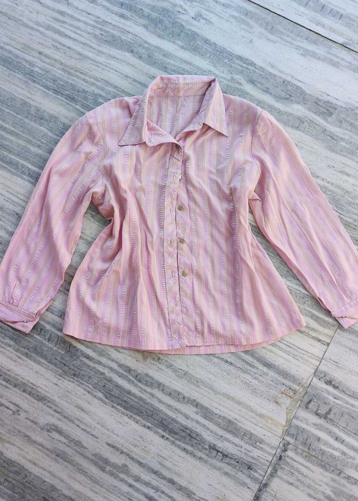 Pink Striped Top