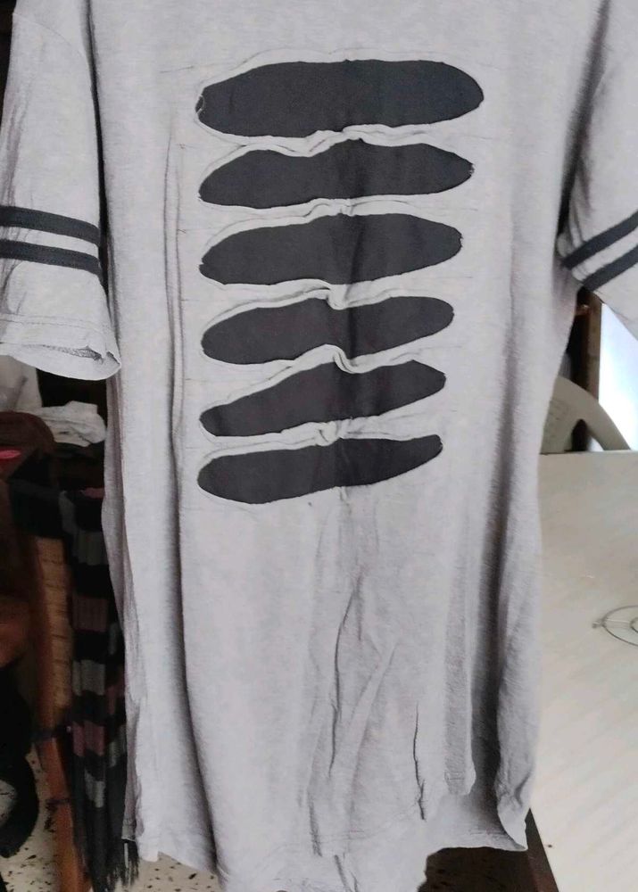 Grey Patterned Tshirt