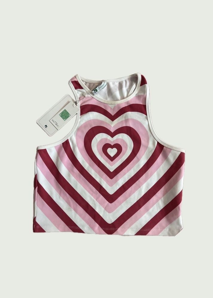 hearts crop top
