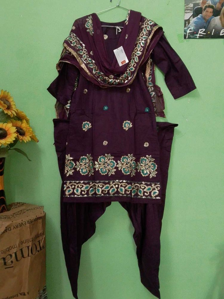 Elegant Purple Salwar Suit💜 New
