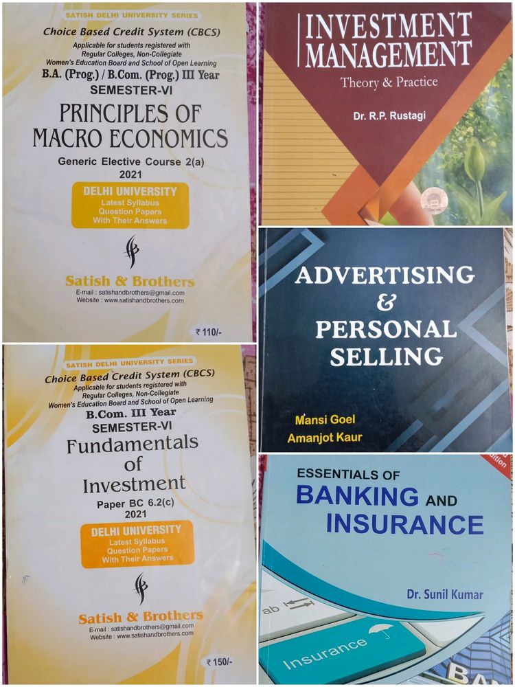 2021 B. Com Sem 6 Materials|| Delhi University