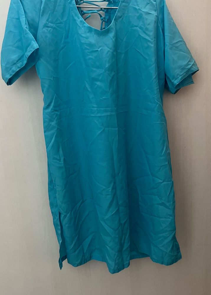 Stylish Blue Tunic Top and salwar  for Women