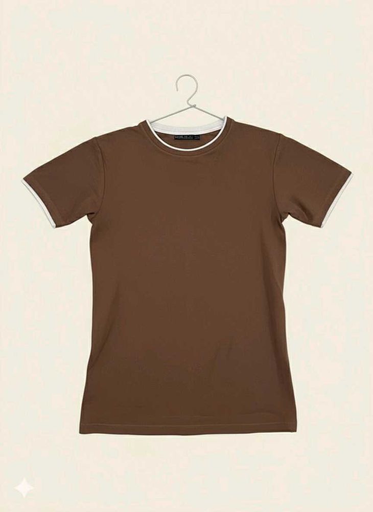 Brown Ringer T-Shirt