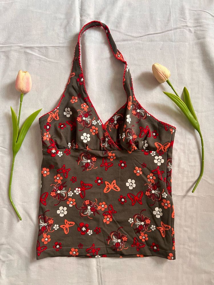 Floral Halter Top