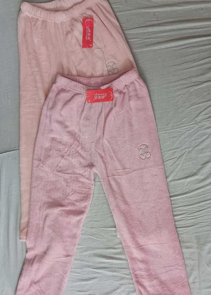 (WOMAN AND GIRLS) free size Cozy Pink Lounge Pants