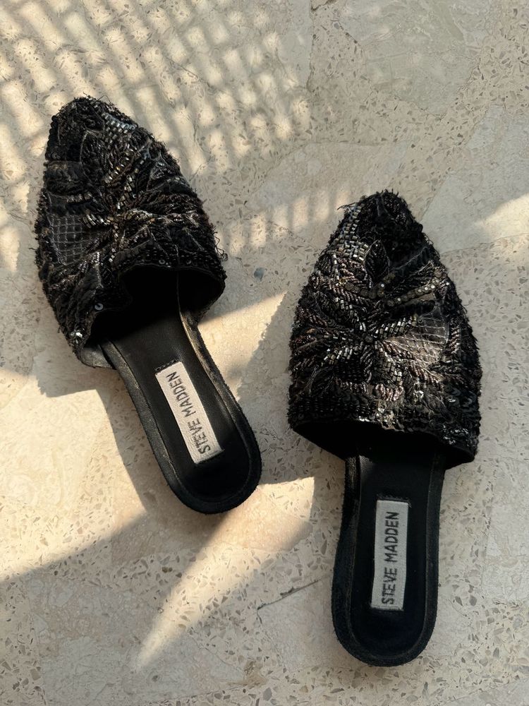 Steve Madden Embellished Mules