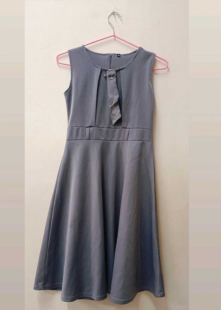 Elegant Grey Dress