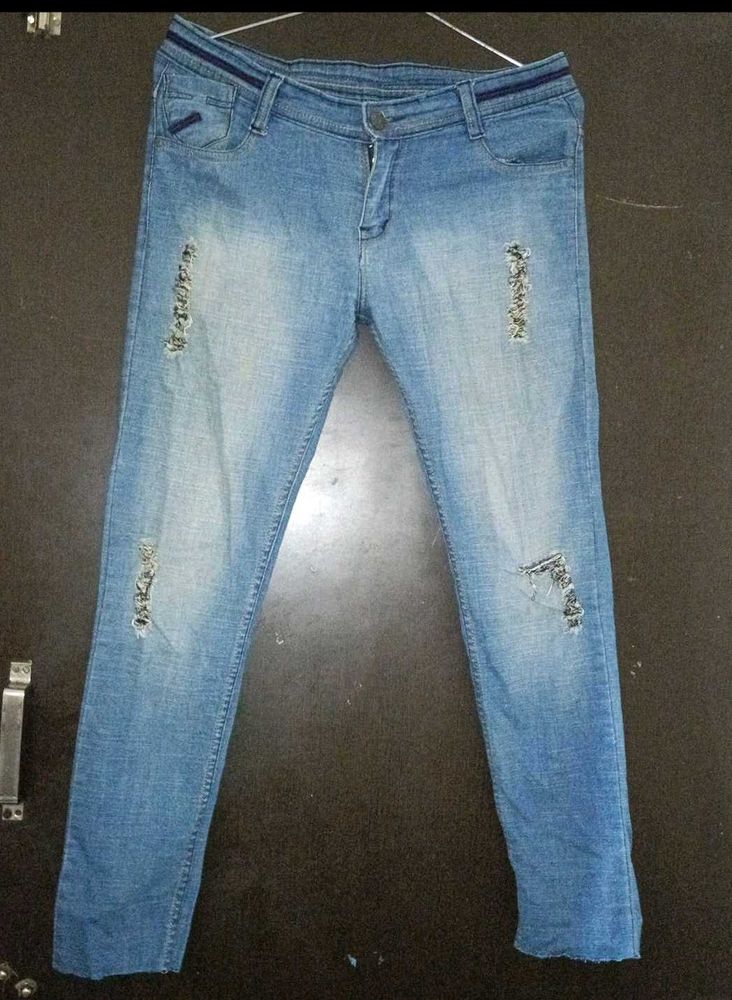 Ripped Denim Jeans