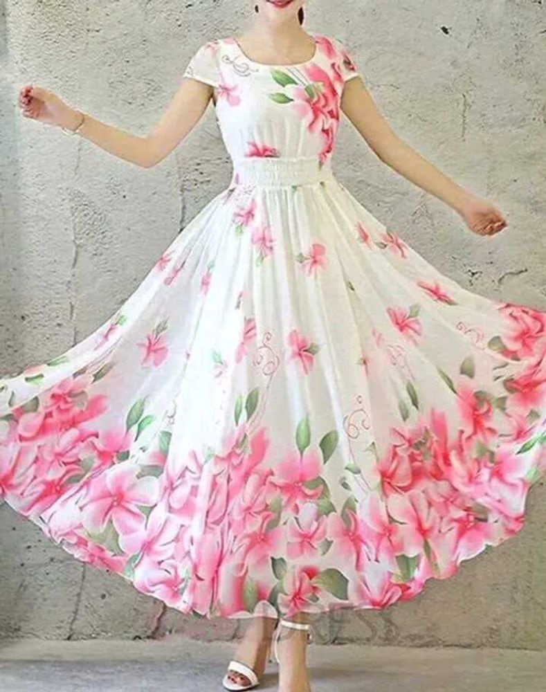 Floral Print Maxi Dress