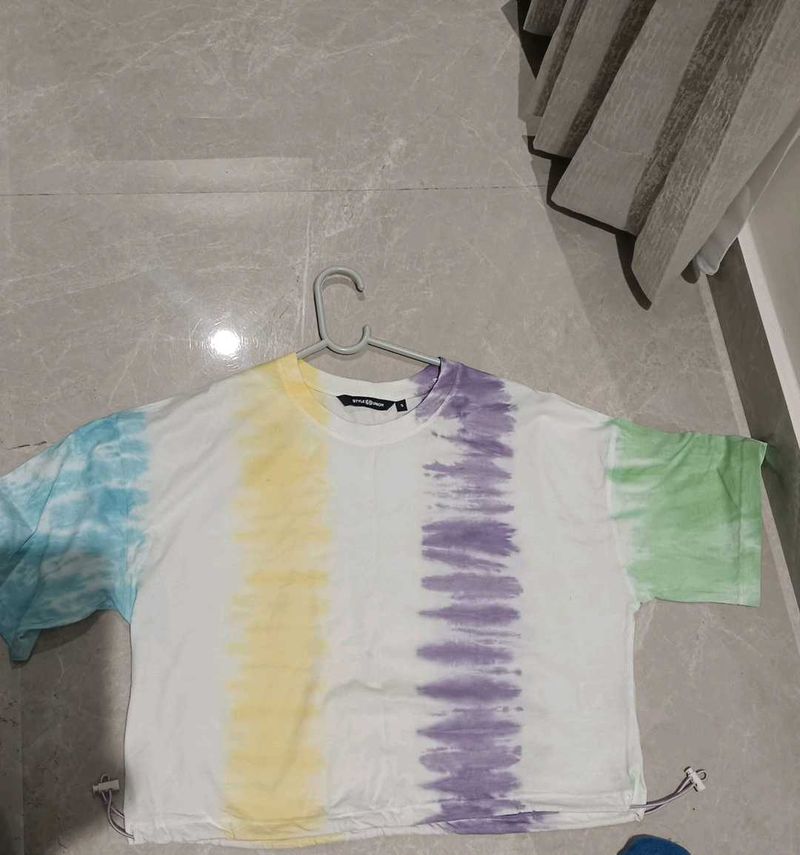 Tie-Dye Graphic Print Tee