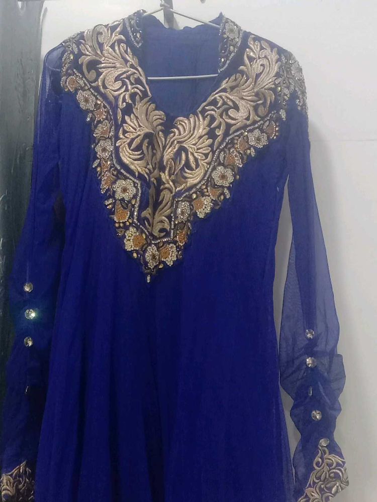 Elegant Blue Ethnic Gown