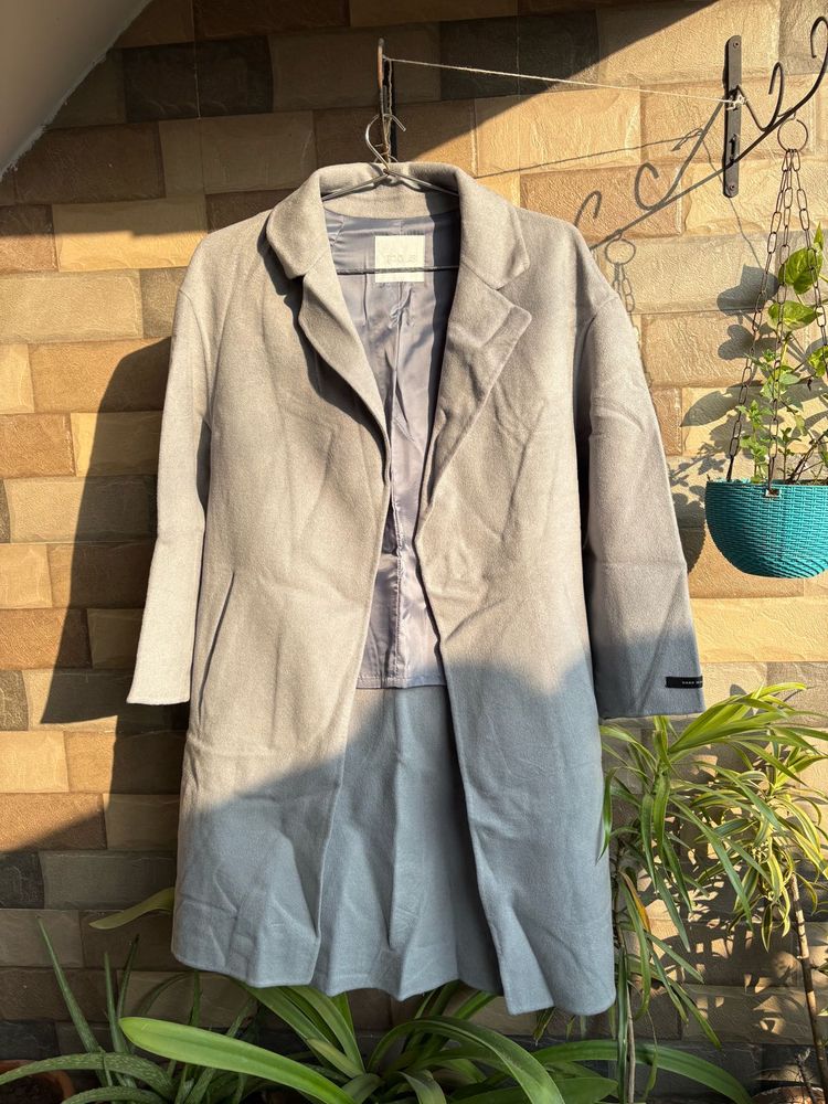 Elegant Grey Trench Coat