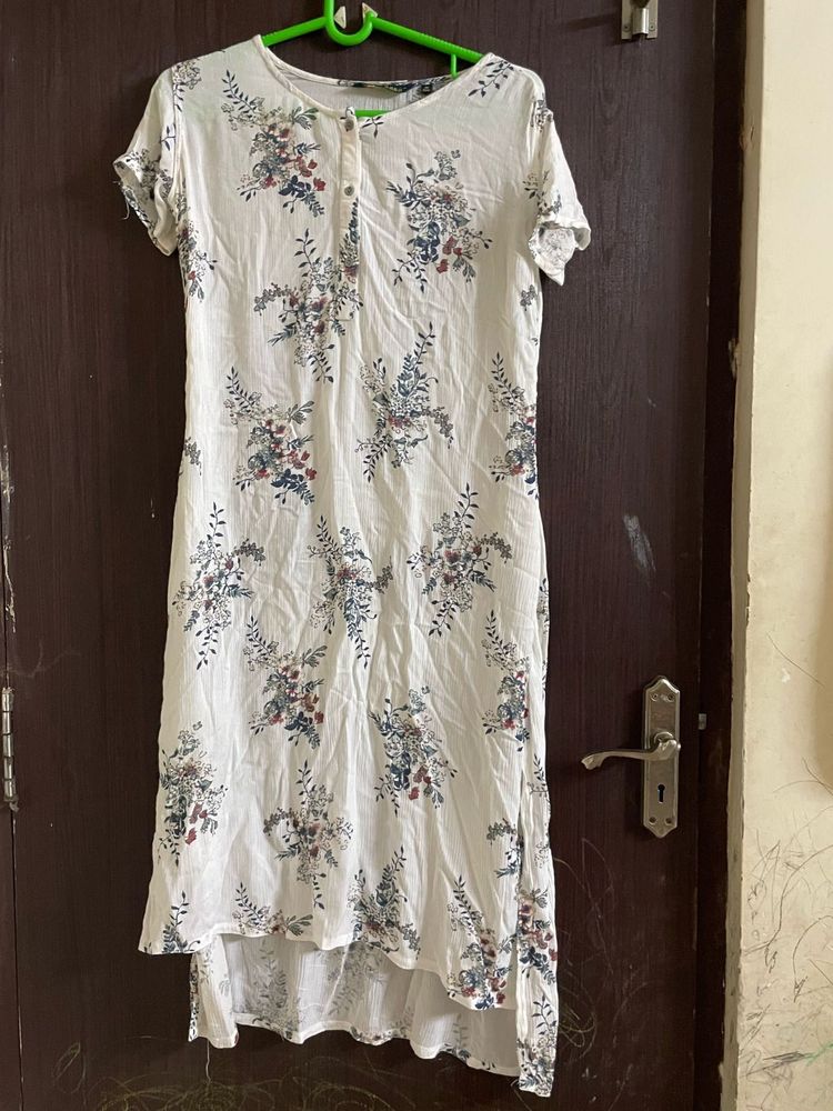 White High rise Kurti
