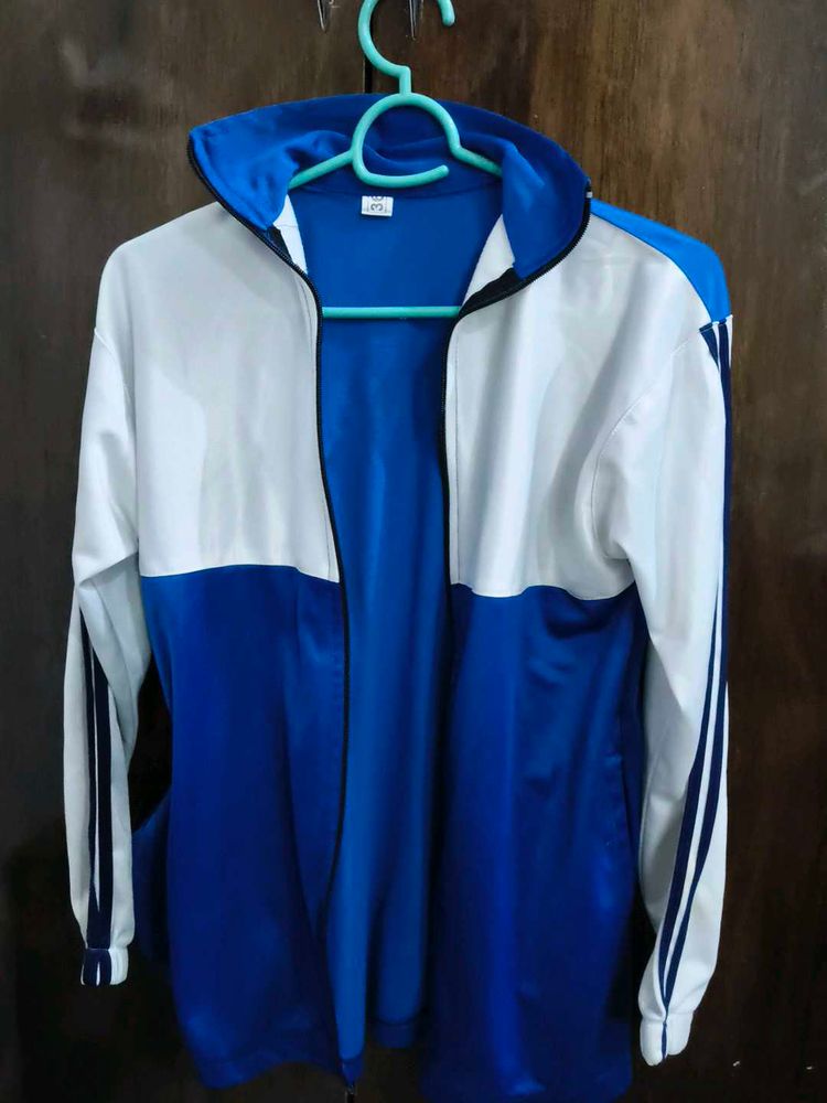 Blue &amp; White Track Jacket