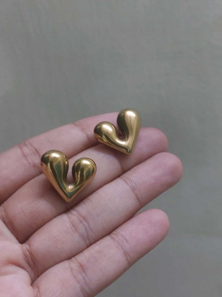 Heart Stud Earrings